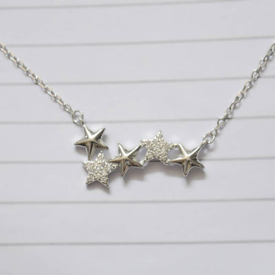 Celestial Star Necklace For Women   925 Silver Jewelry