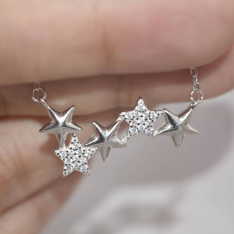 Celestial Star Necklace For Women   925 Silver Jewelry