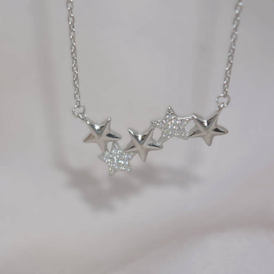 Celestial Star Necklace For Women   925 Silver Jewelry