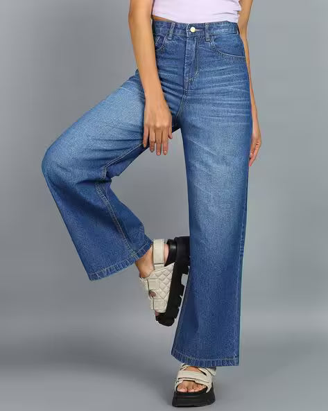 High-Rise Flared Jeans