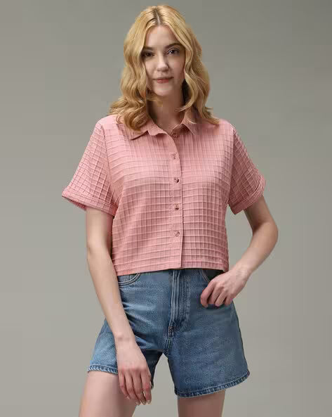 Women Checks Regular Fit Shirt