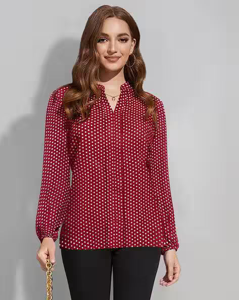 Women Printed Regular Fit Top