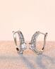 Stone Studded Huggie Earrings