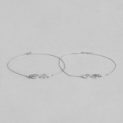 Infinity Evil Eye 925 Silver Anklets