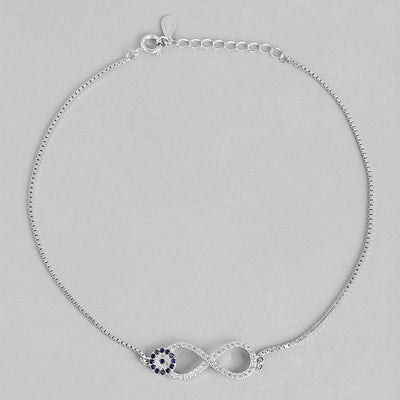 Infinity Evil Eye 925 Silver Anklets