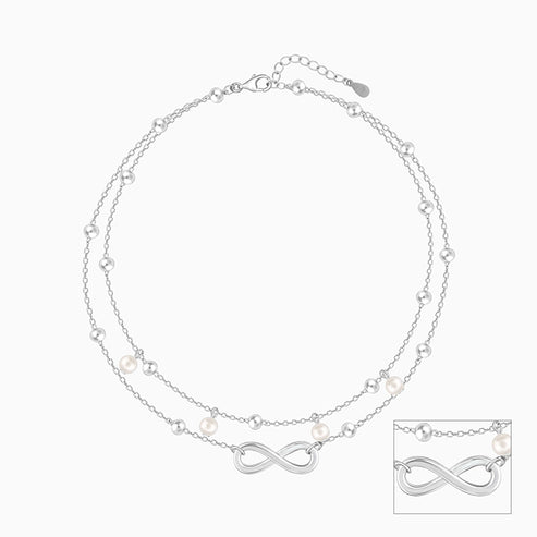 Silver Infinity Anklet