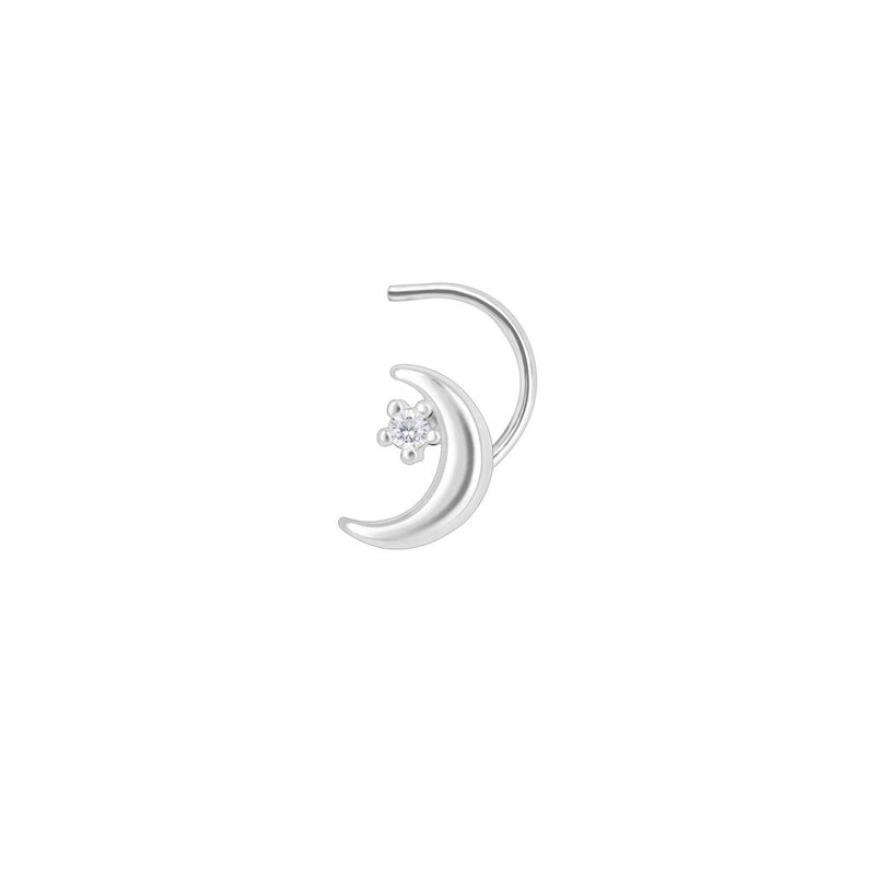 Half Moon Star Nose Pin