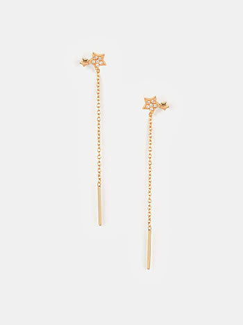 Celestial Sweetheart Earrings in Gold Plated 925 Silver