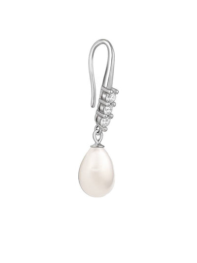 925 Sterling Silver Anushka Sharma Silver Drops of Pearl Earrings